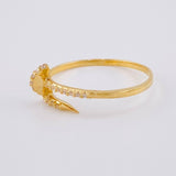 Nail Ring 1.65 g / T9 1/4 Yellow Gold 18K