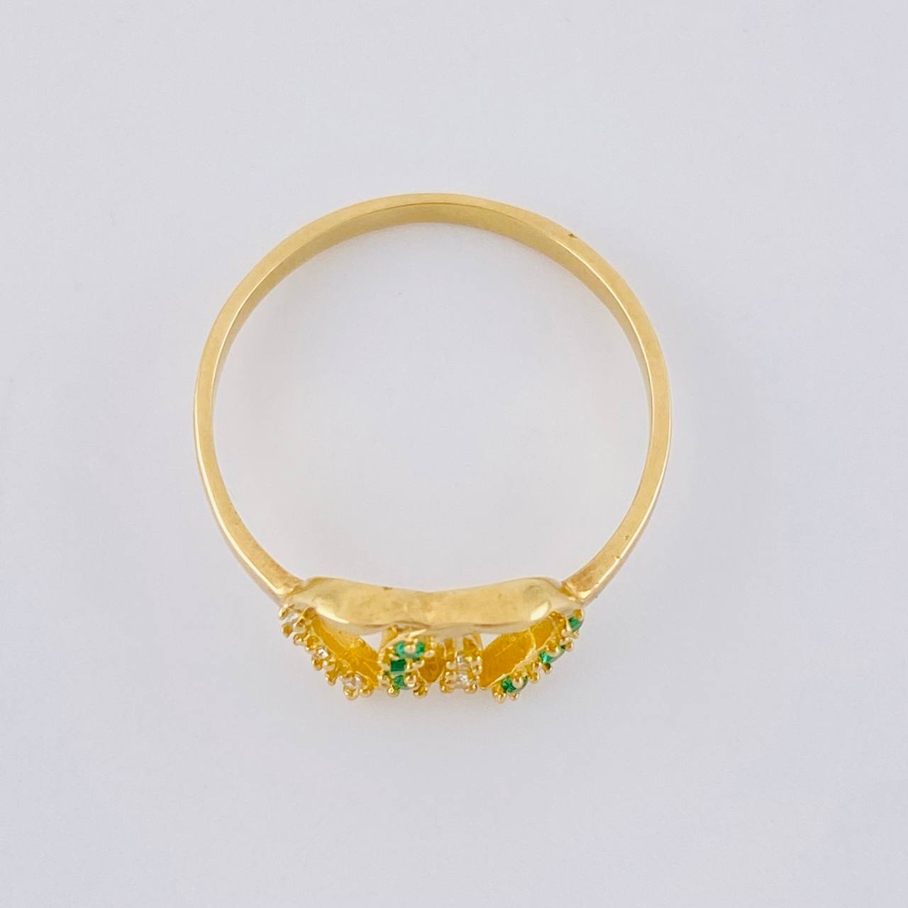 Double Horseshoe Ring 1.55 g / T5 1/2 18K Yellow Gold
