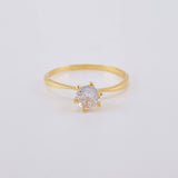 Six-Prong Solitaire Ring 1.45 g / T6 18K Yellow Gold