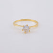 Solitaire Ring Six Prongs 1.55 g / T7 Yellow Gold 18K