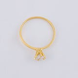 Six-Prong Solitaire Ring 1.45 g / T6 18K Yellow Gold