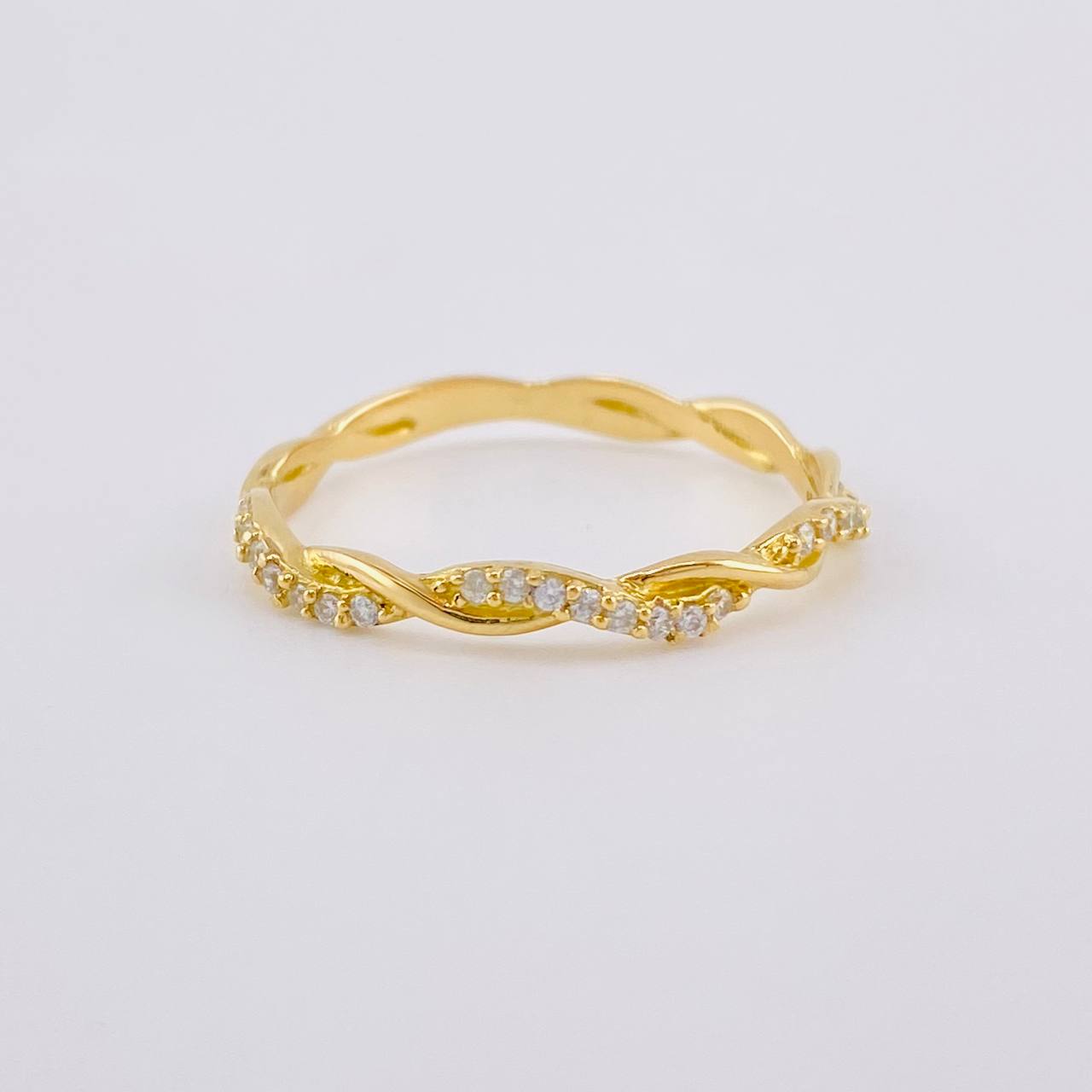Anillo Entorchado 1.7 g / T8 1/4 Oro Amarillo 18K