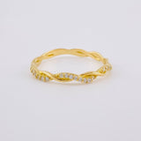 Anillo Entorchado 1.7 g / T8 1/4 Oro Amarillo 18K