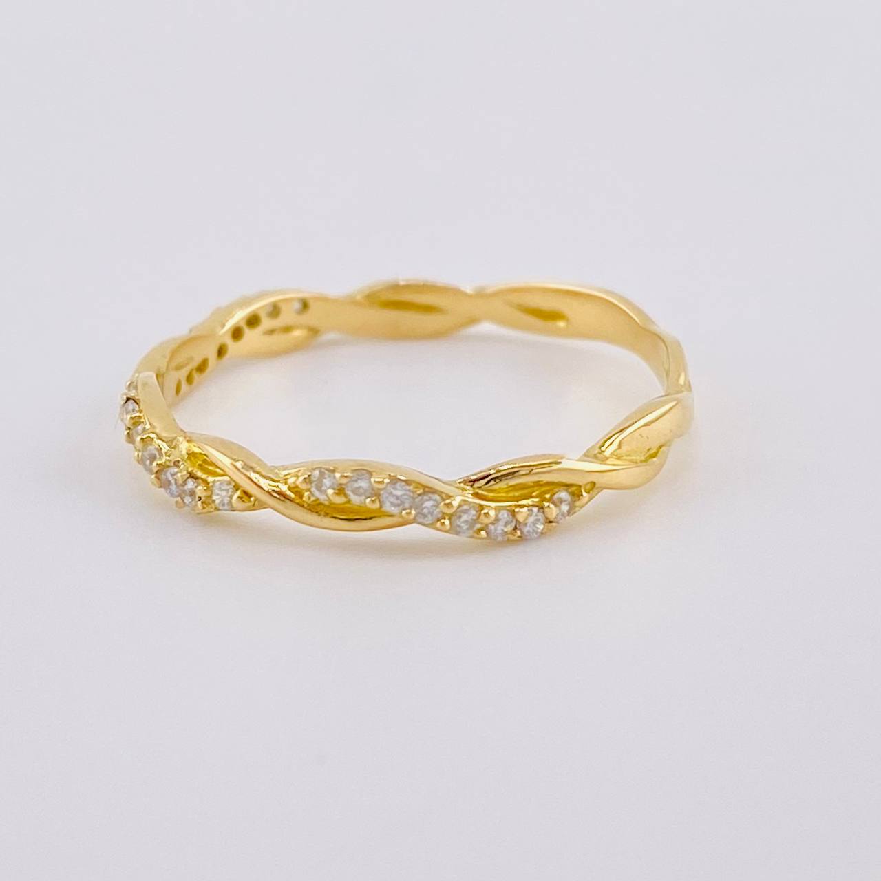Anillo Entorchado 1.7 g / T8 1/4 Oro Amarillo 18K