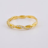 Anillo Entorchado 1.7 g / T8 1/4 Oro Amarillo 18K
