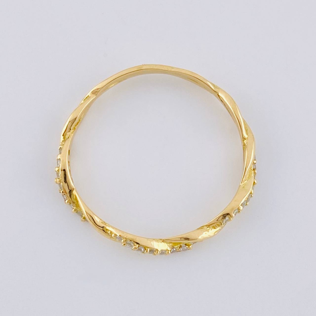 Anillo Entorchado 1.7 g / T8 1/4 Oro Amarillo 18K