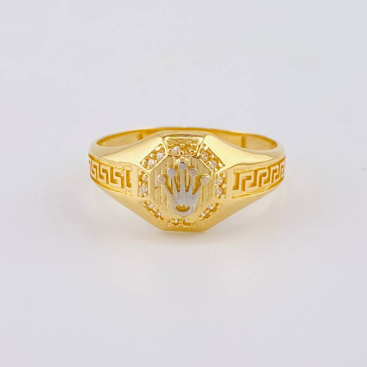 Tribal Crown Ring 3.55 g / T10 Yellow Gold 18K