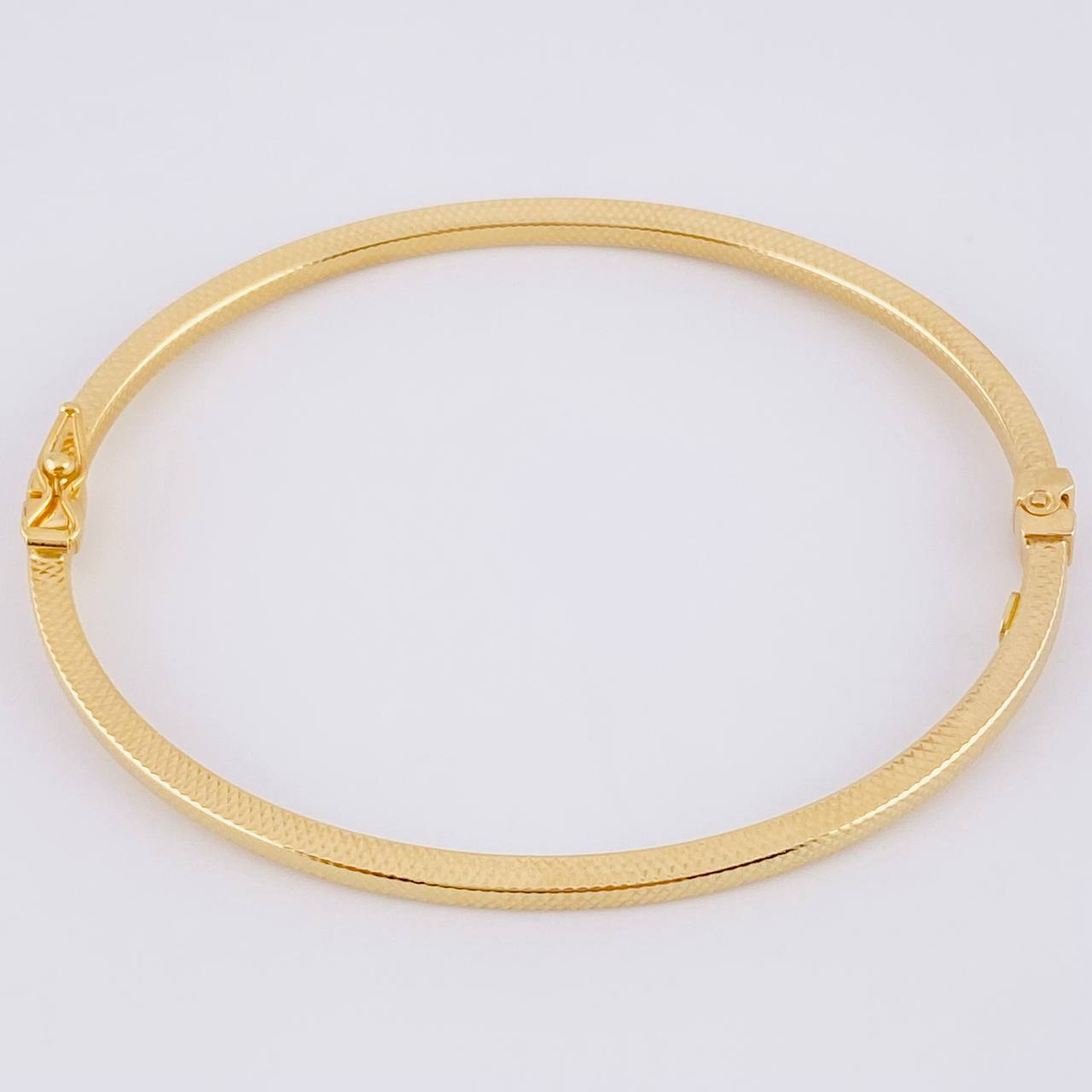 Bracelet Hoop Satin 4.35 g / 7 in / 3 mm Yellow Gold 18K