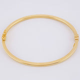 Bracelet Hoop Satin 4.35 g / 7 in / 3 mm Yellow Gold 18K