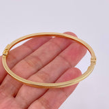 Bracelet Hoop Satin 4.35 g / 7 in / 3 mm Yellow Gold 18K