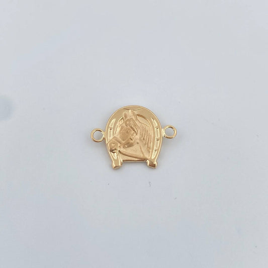Charm Horse Horseshoe 1.1gr / 1.6cm / 18K Yellow Gold &