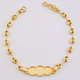 Pulso Gc Placa Nube 1.85gr / 5 1/2 in / 3.6mm Oro Amarillo 18K