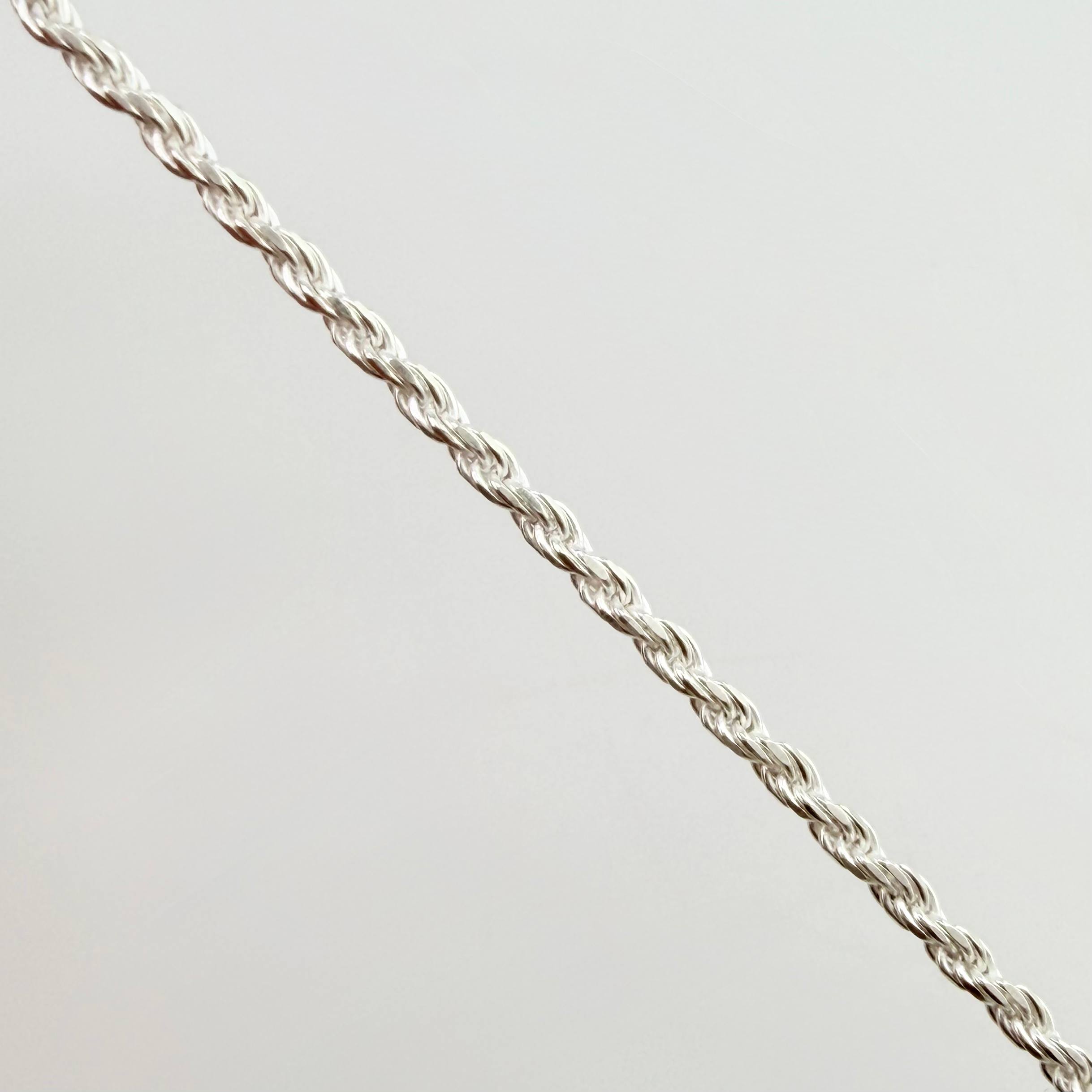 Rope Chain 7.95gr / 23 1/2 in / 2mm Silver 925