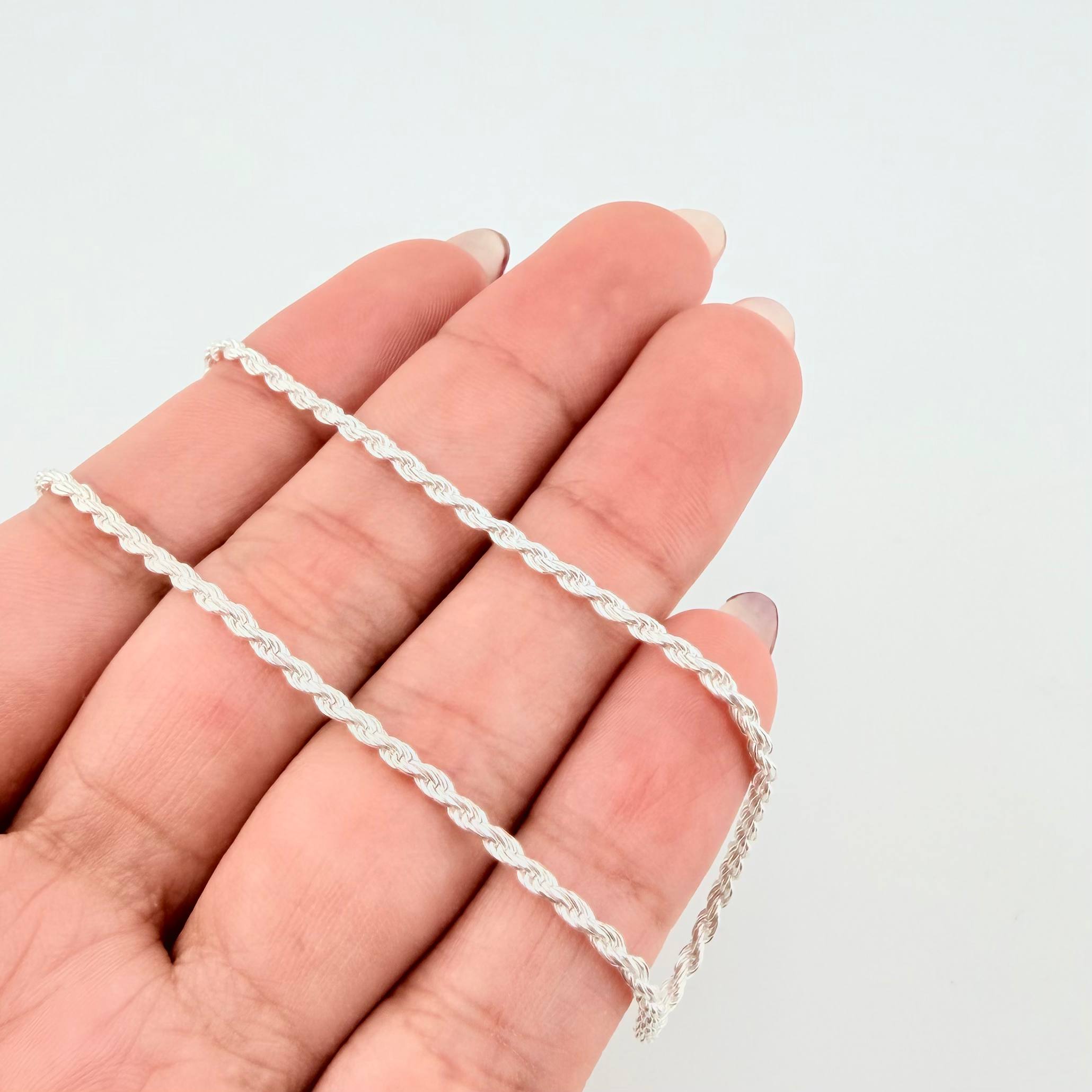 Rope Chain 7.95gr / 23 1/2 in / 2mm Silver 925