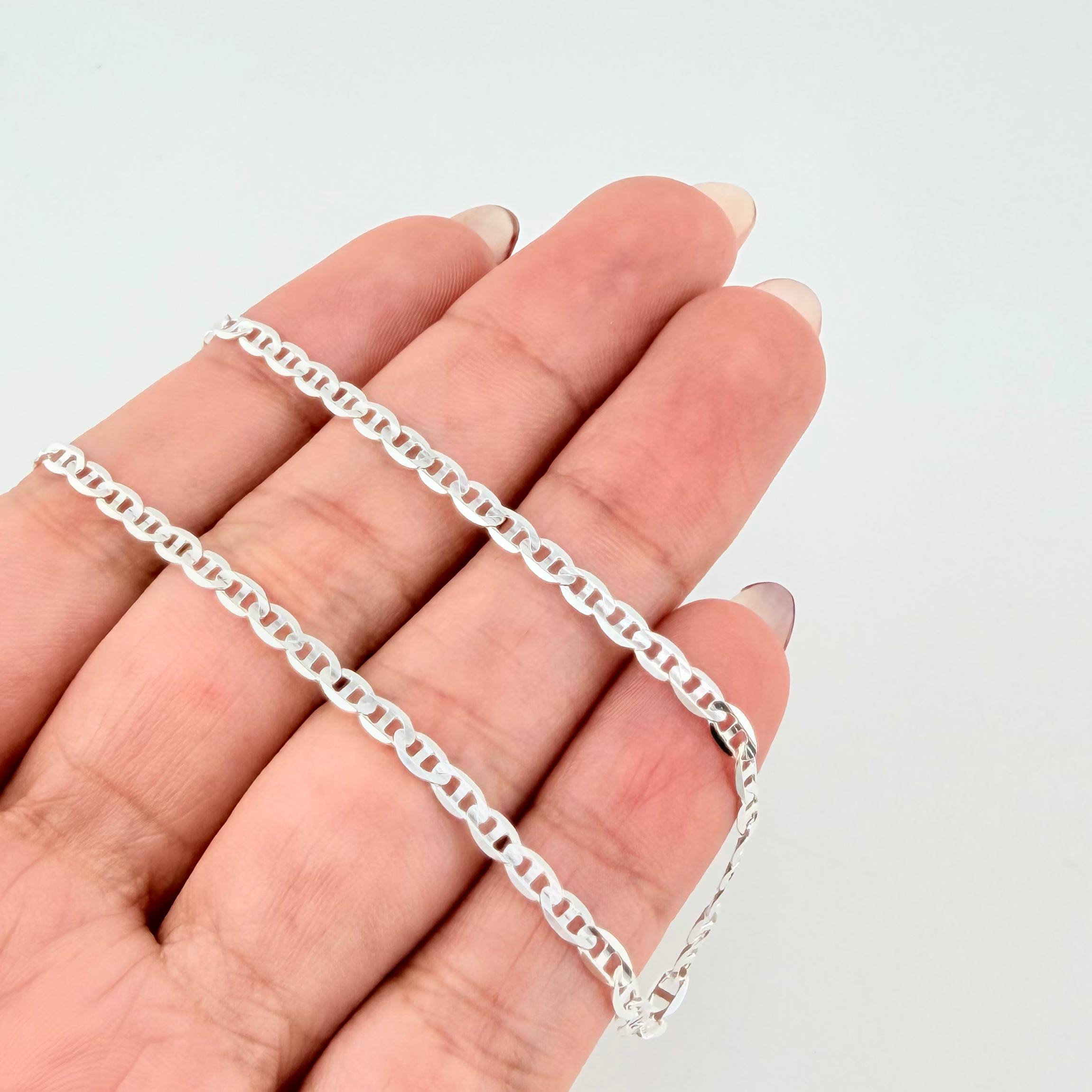 Flat Anchor Chain 5.05gr / 23 1/2 in / 2.7mm Silver 925