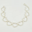 Pulso Corazones Continuos 11.75gr / 7 1/4 in / Plata 925 *
