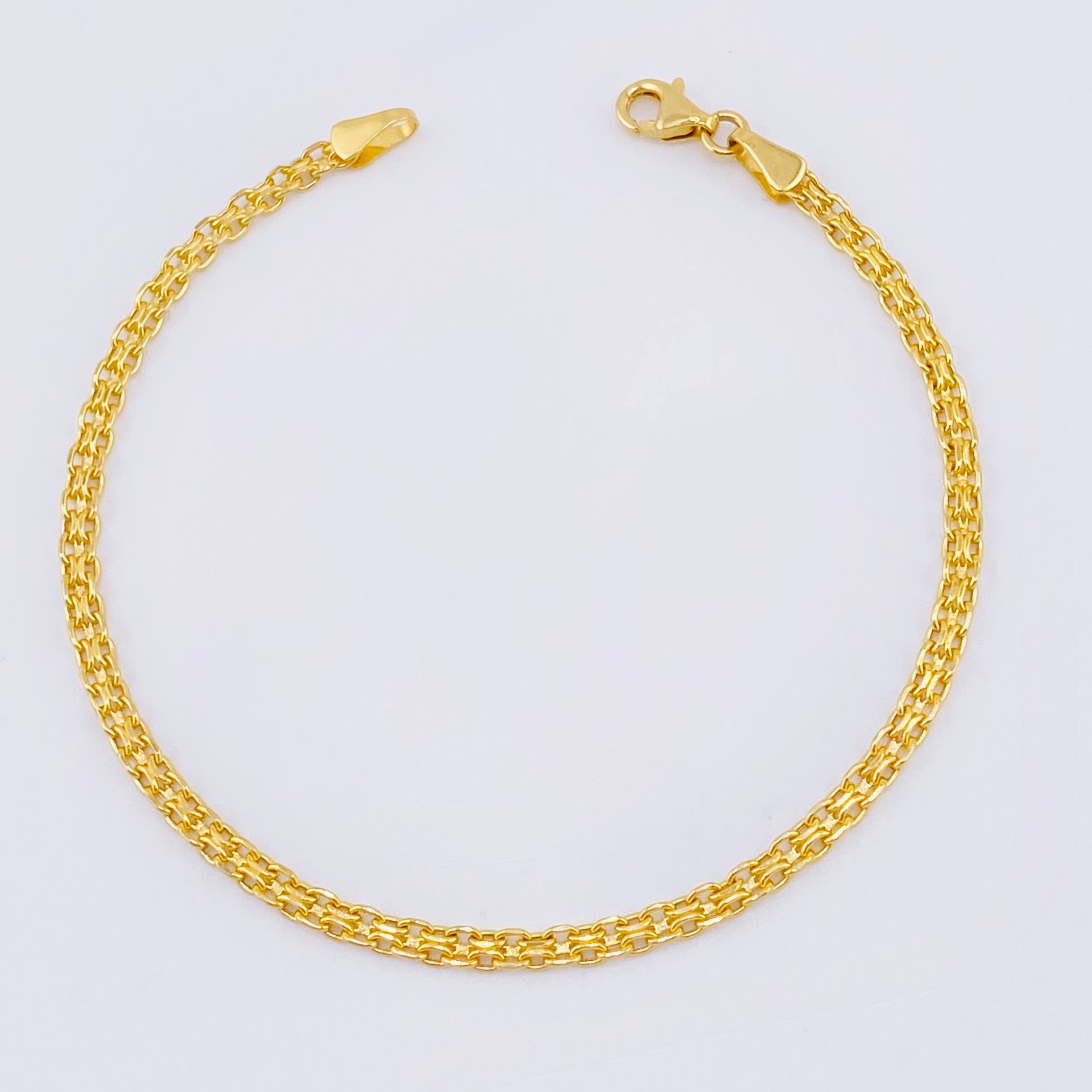 Pulso Chino 2.2gr / 7 1/4 in / 2.8mm Oro Amarillo +1 18K