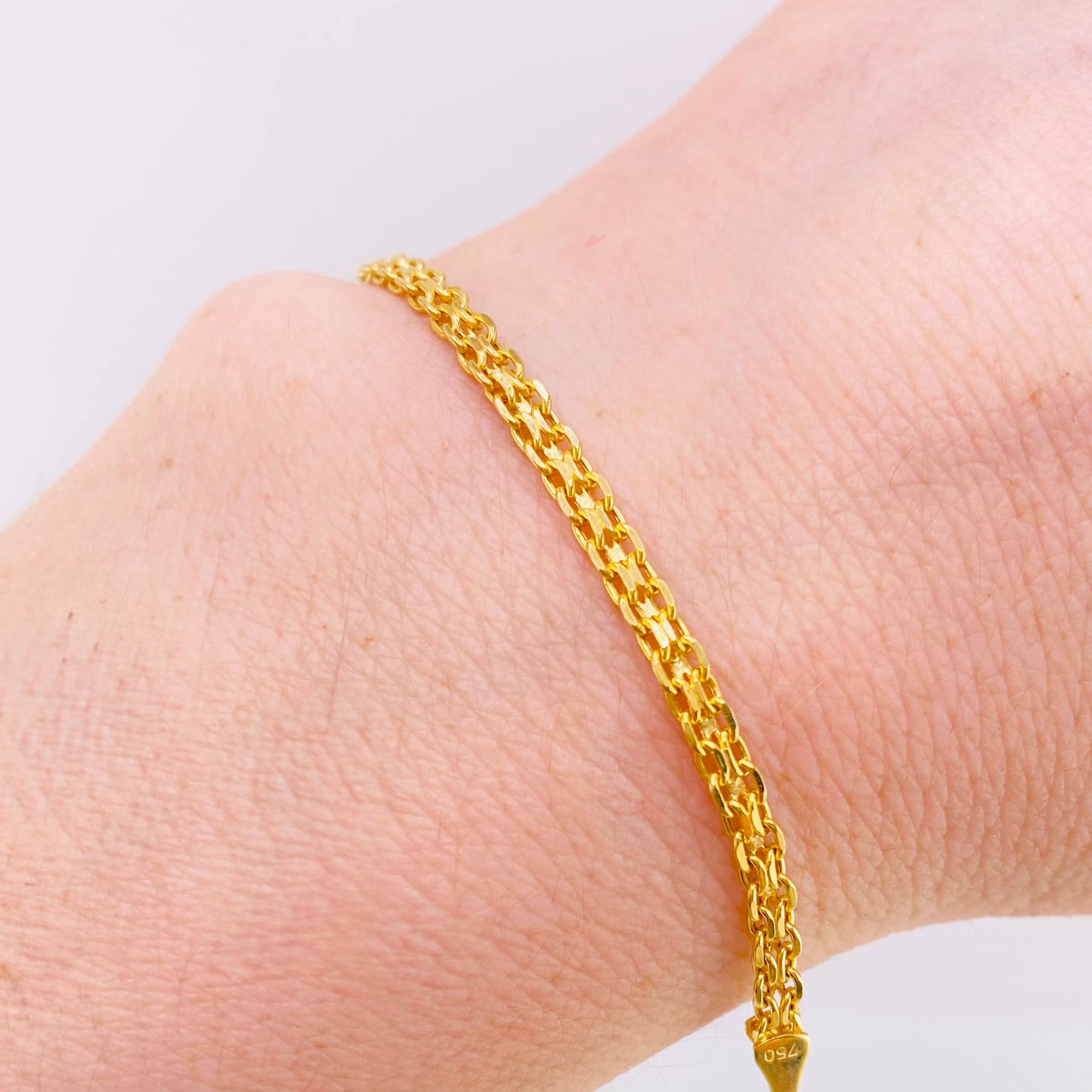 Pulso Chino 2.2gr / 7 1/4 in / 2.8mm Oro Amarillo +1 18K