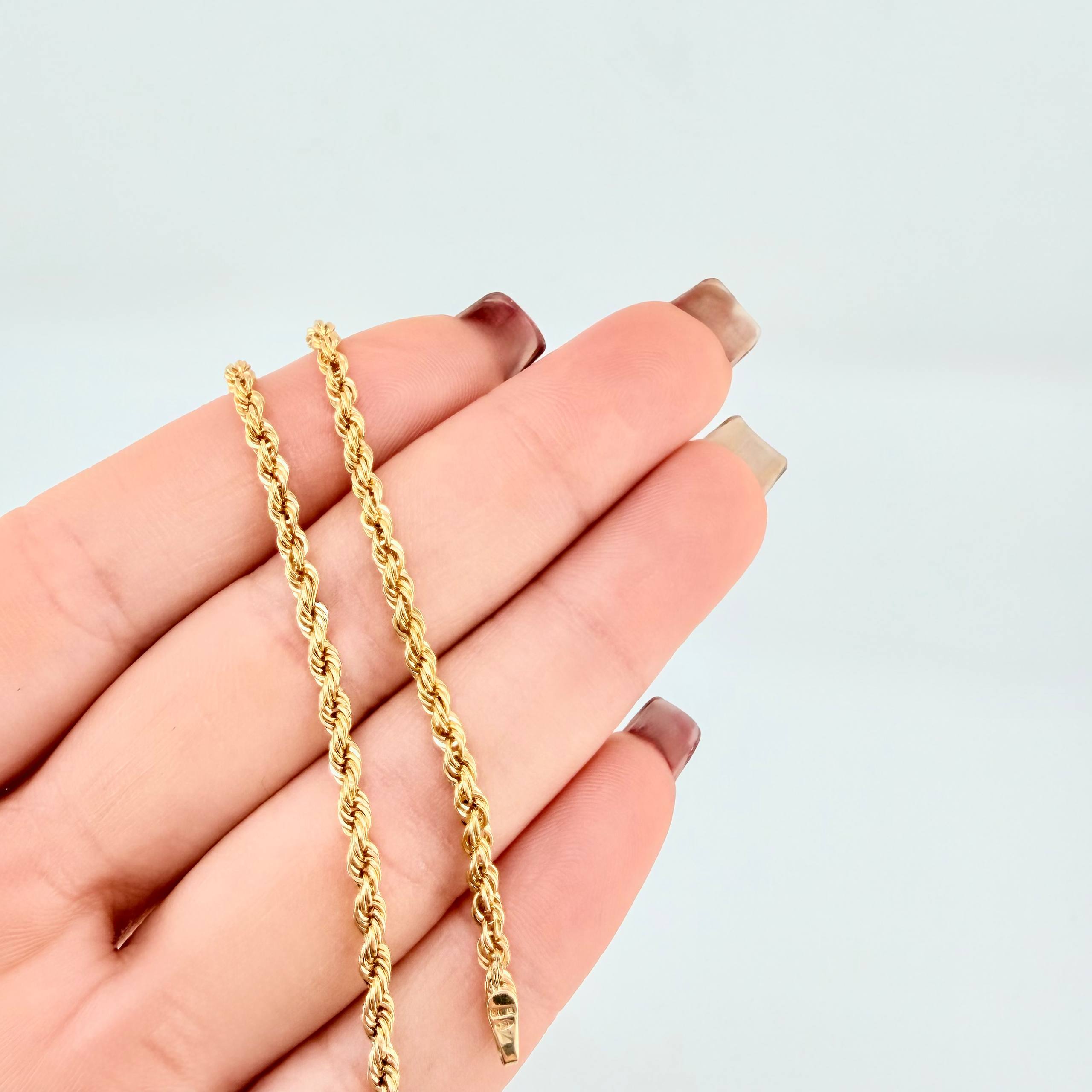 Pulso Lazo 2.4gr / 8 in / 2.7mm Oro Amarillo +3 18K ©