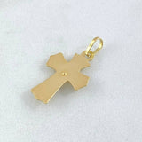 Dije Cruz Cristo Diamantado 1.35g / 1 in Oro Amarillo 18K