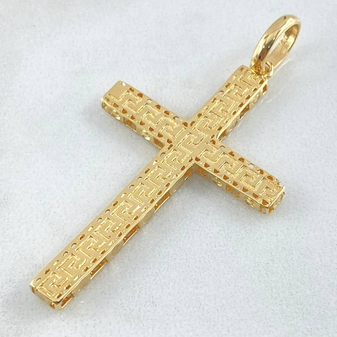 Tribal Cross Pendant 4gr / 5cm / 18K Gold