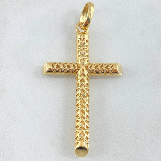 Dije Cruz Malla Latina 3.25 g / 2 in Oro Amarillo 18K