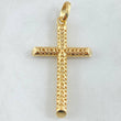 Pendant Latin Mesh Cross 4.05 g / 2 in 18K Yellow Gold