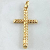 Pendant Latin Mesh Cross 4.05 g / 2 in 18K Yellow Gold