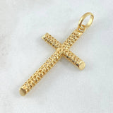 Pendant Latin Mesh Cross 4.05 g / 2 in 18K Yellow Gold