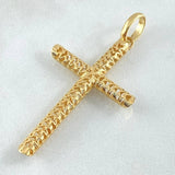 Pendant Latin Mesh Cross 4.05 g / 2 in 18K Yellow Gold
