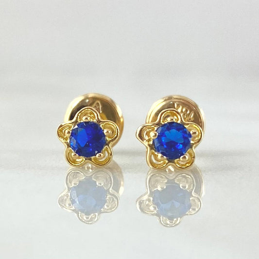 Flower Stud Earrings 0.9gr / 18K Gold ©