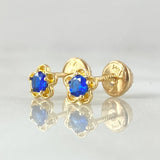 Stud Earrings Flower 0.9gr / 18K Yellow Gold