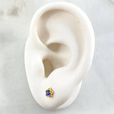 Flower Stud Earrings 0.9gr / 18K Gold ©