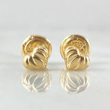 Stud Earrings Heart 0.5gr / 18K Yellow Gold ©