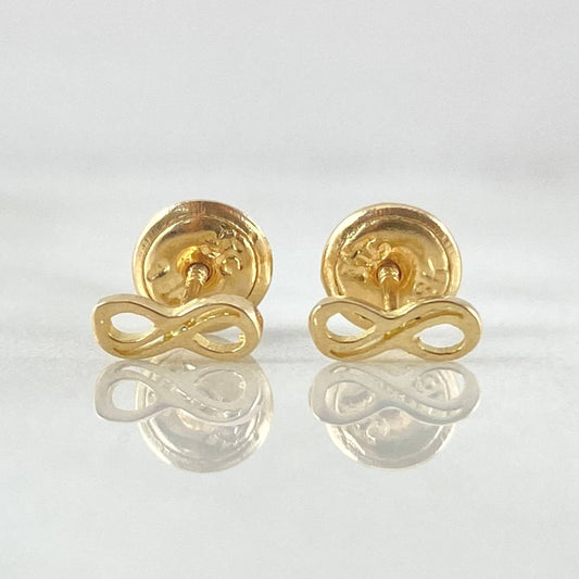Infinity Stud Earrings 0.55gr / 18K Gold *