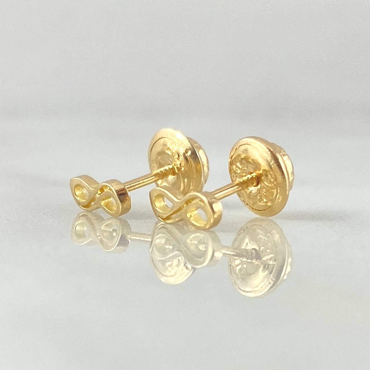 Infinity Stud Earrings 0.55gr / 18K Gold*