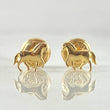 Stud Earrings Horse 0.55gr / 18K Yellow Gold ©