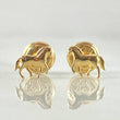 Stud Earrings Horse 0.6gr / 18K Yellow Gold *