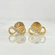 Infinity Stud Earrings 0.75gr / 18K Yellow Gold ©