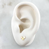 Trio Star Stud Earrings 0.55gr / 18K Gold *