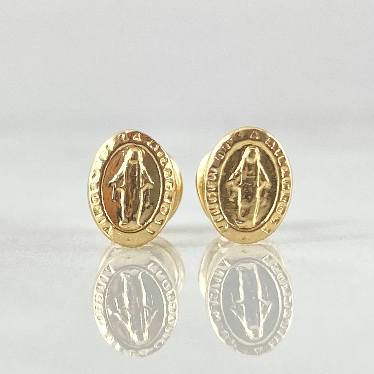 Topos Virgen Milagrosa 0.7gr / 7mm Oro Amarillo 18K