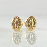 Topos Virgen Milagrosa 0.7gr / 7mm Oro Amarillo 18K
