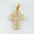Bordered Cross Pendant 2.3gr / 2.9cm / 18K Gold ©