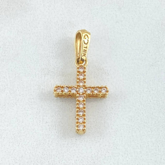 Double-Sided Cross Pendant 1.3gr / 2.4cm / 18K Gold ©