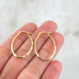 Candongas Clau 1.2gr / 3cm / Oro Amarillo 18K