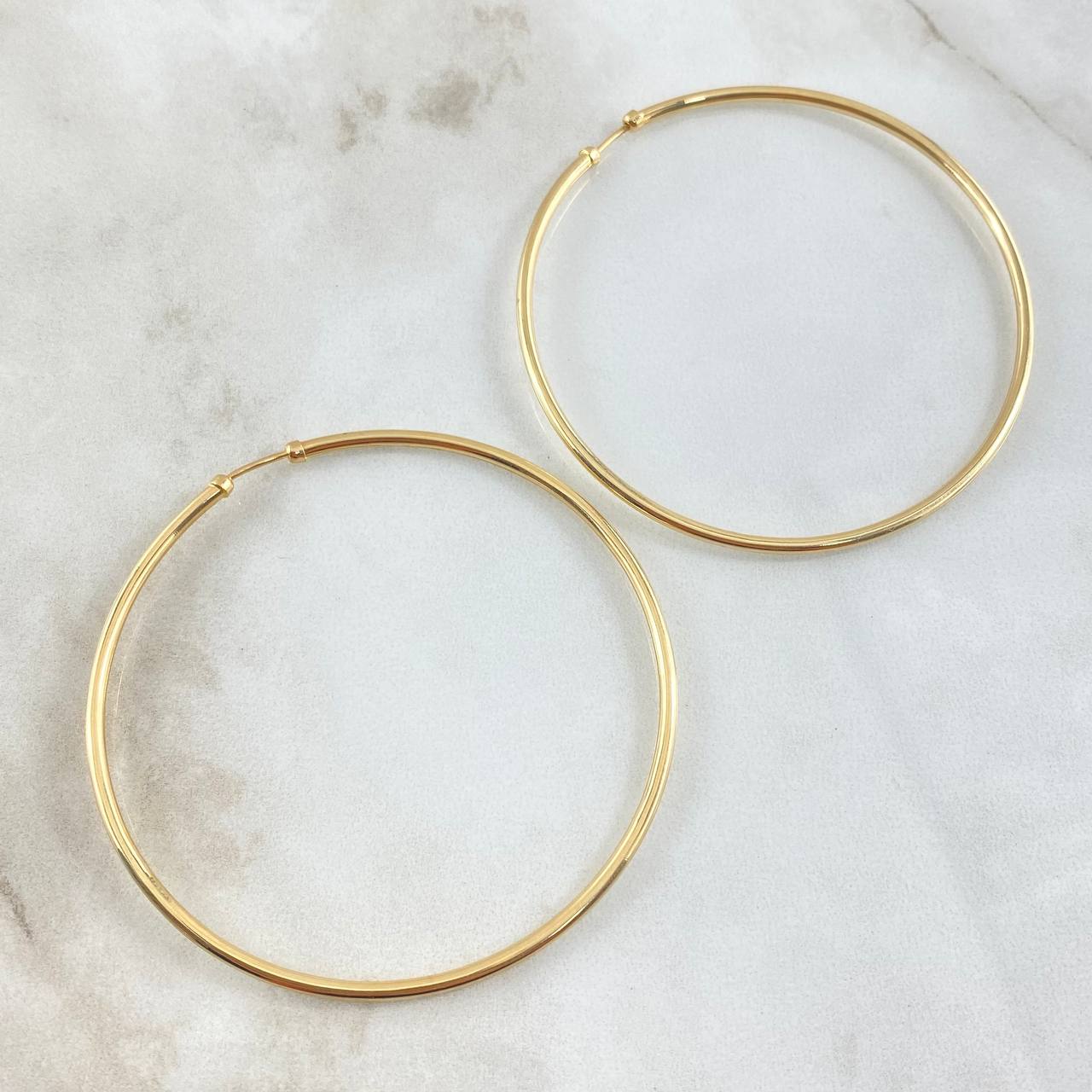 Hoop Earrings Hoop 4.95gr / 6cm / 18K Yellow Gold ©