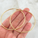 Hoop Earrings Hoop 4.95gr / 6cm / 18K Yellow Gold ©