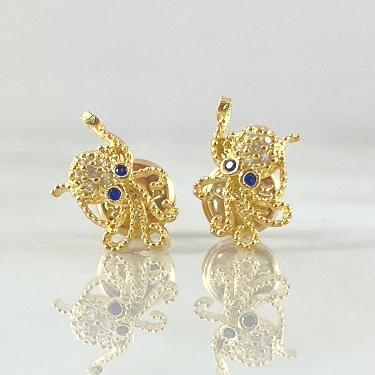 Octopus Stud Earrings 1.1gr / 18K Gold*