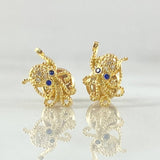 Octopus Stud Earrings 1.1gr / 18K Gold*