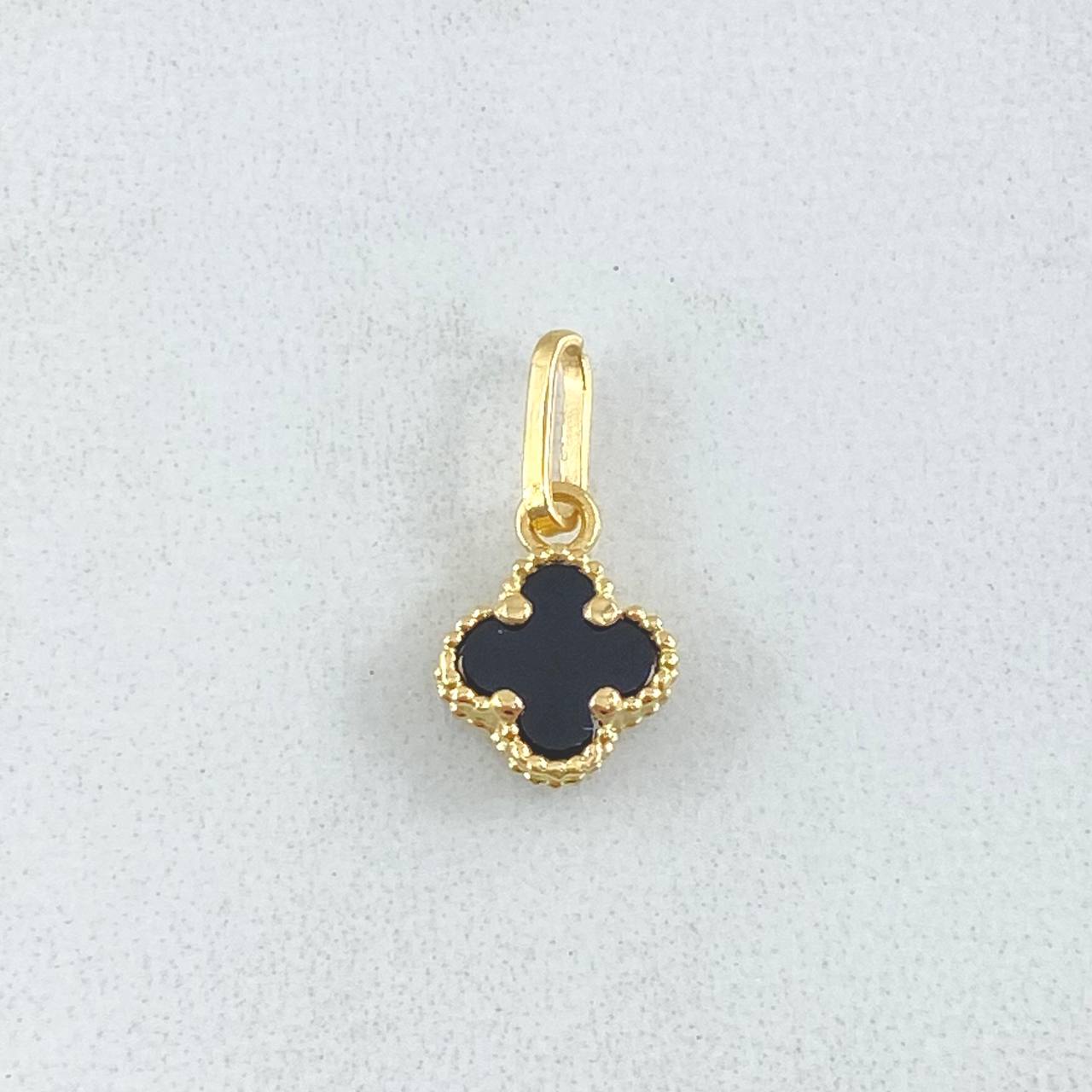 Clover Pendant 0.55gr / 1.5cm / Nac.Esp. 18K Gold ©